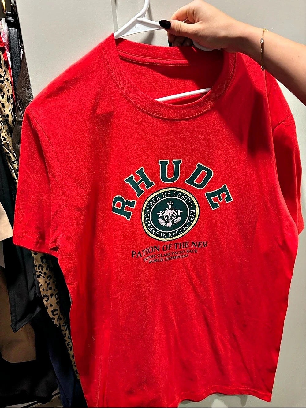 RHUDE Casa de Campo Catamaran Racing Team T-Shirt Red
